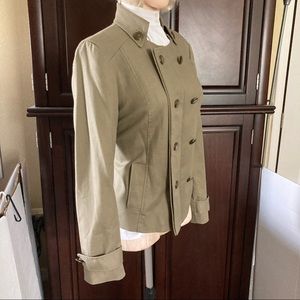 Luciano Dante Military Couture Tan/Brown Blazer Size 8 M oldier uniform Jacket